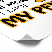 Ik hou van mijn pinguïn poster (Hoek)