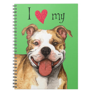 Ik hou van mijn Pit Bull Terrier Notitieboek