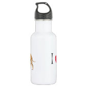 Ik hou van mijn Pit Bull Terrier Waterfles (Achterkant)