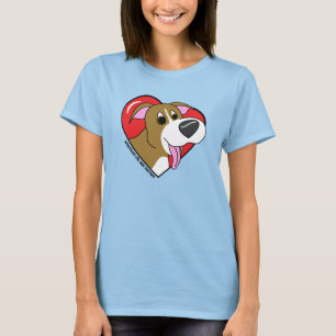 Ik hou van mijn Pit Bull TShirt (Cartoon)