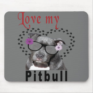 Ik hou van mijn Pitbull Muismat