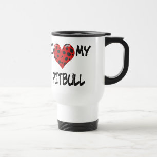 Ik hou van mijn Pitbull Reisbeker