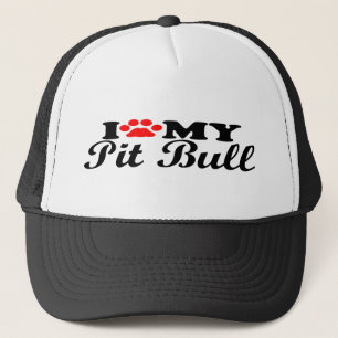 Ik hou van mijn pitbull trucker pet