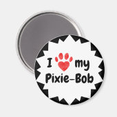Ik hou van mijn Pixie-Bob Cat Magneet (Voorkant / Achterkant)