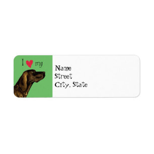 Ik hou van mijn Plott Hond Etiket
