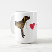 Ik hou van mijn Plott Hond Koffiemok (Voorkant links)