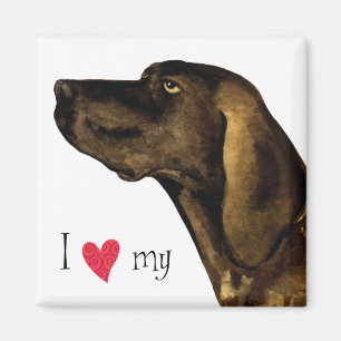Ik hou van mijn Plott Hond Magneet
