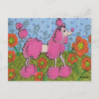 Ik hou van mijn poedel briefkaart