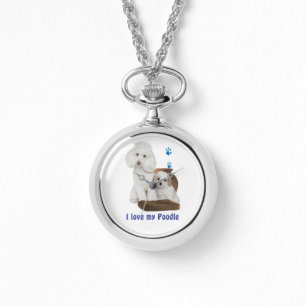 Ik hou van mijn poedel horloge