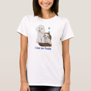 Ik hou van mijn poedel t-shirt