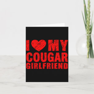 Ik hou van mijn poema-vriendin Hart Valentijnsdag Kaart