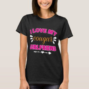 ik hou van mijn poema vriendin T-shirt