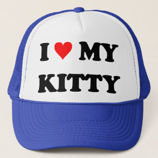Ik hou van mijn poesje trucker pet