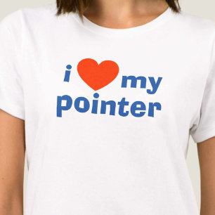 Ik hou van mijn pointer-Tanktop T-shirt