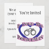 Ik hou van mijn politieman kaart (Voorkant / Achterkant)