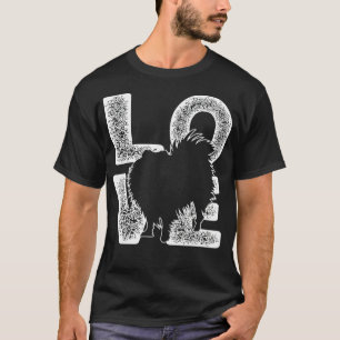 Ik hou van mijn Pommeren Hondenliefhebber Thema De T-shirt