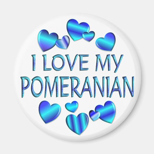 Ik hou van mijn pommern magneet (Voorkant)