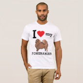 Ik hou van mijn pommern t-shirt (Voorkant volledig)