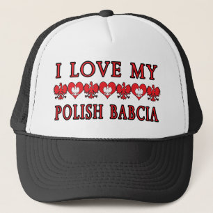 Ik hou van mijn Poolse Babcia Trucker Pet