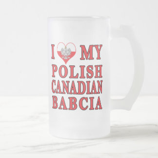 Ik hou van mijn Poolse Canadese Babcia Matglas Bierpul