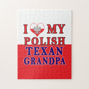 Ik hou van mijn Poolse Texan Grandpa Legpuzzel