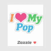 Ik hou van mijn Pop Sticker (Vel)