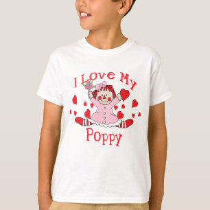 Ik hou van mijn popy Rag Doll & Hearts T-shirt