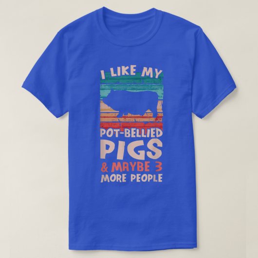 Ik hou van mijn pot Bellied Varkens - varkensfokke T-shirt (Design voorkant)
