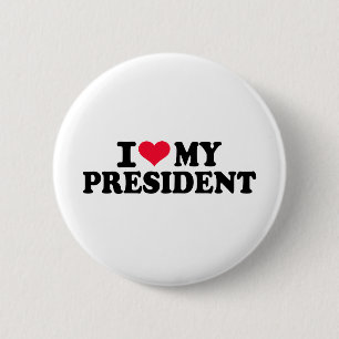 Ik hou van mijn President Ronde Button 5,7 Cm
