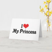 Ik hou van mijn prinses kaart (Gele Bloem)