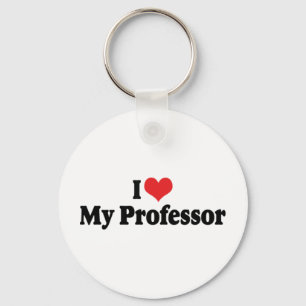Ik hou van mijn professor-sleutelhanger sleutelhanger