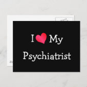 Ik hou van mijn psychiater briefkaart (Voorkant / Achterkant)