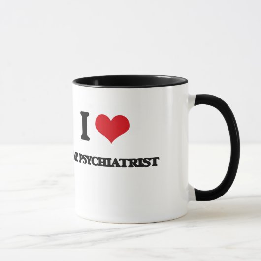 Ik hou van mijn psychiater mok (Rechts)