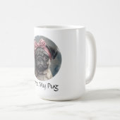 Ik hou van mijn pug koffiemok (Voorkant rechts)