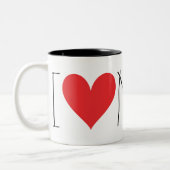 Ik hou van mijn Pug Mok (Links)