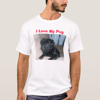 Ik hou van mijn pug t-shirt