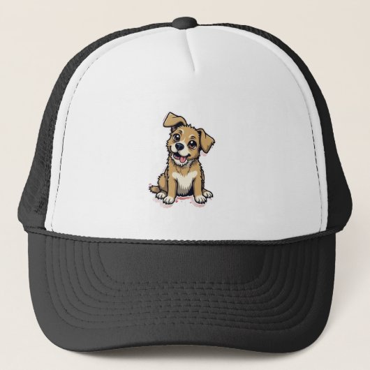 Ik hou van mijn pup trucker pet (Voorkant)