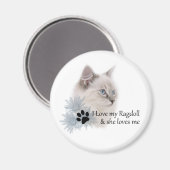 Ik hou van mijn ragdoll magneet (Voorkant / Achterkant)
