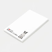 Ik hou van mijn rand Collie Post-it Notes (Schuin)