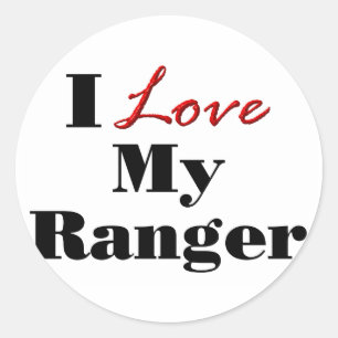 Ik hou van mijn Ranger Ronde Sticker