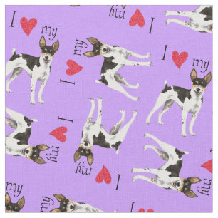 Ik hou van mijn Rat Terrier Stof