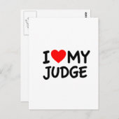 Ik hou van mijn rechter briefkaart (Voorkant / Achterkant)