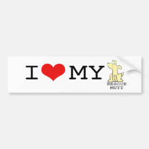 Ik hou van mijn reddingsputtBumpersticker Bumpersticker