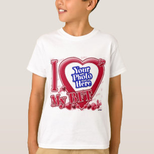 Ik hou van mijn rode BFF hart - foto T-shirt