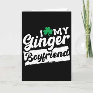 Ik hou van mijn roodharige vriend St. Patrick's Da Kaart
