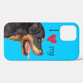 Ik hou van mijn rottweiler Case-Mate iPhone case (Achterkant (horizontaal))