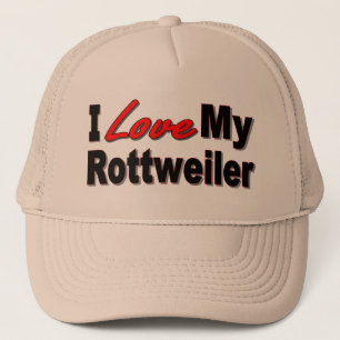Ik hou van mijn rottweiler Dog Gifts en Apparel Trucker Pet