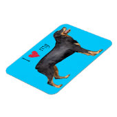 Ik hou van mijn rottweiler magneet (Linkerzijde)