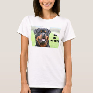 Ik hou van mijn Rottweiler T-shirt