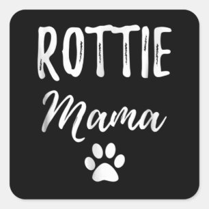 Ik hou van mijn rottweiler vierkante sticker
